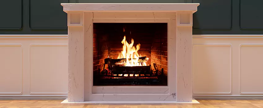 Decorative Electric Fireplace Installation in Lewiston, Maine