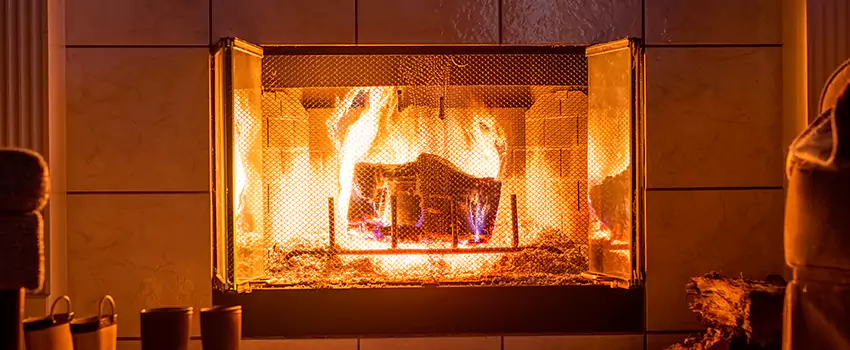 Mendota Hearth Landscape Fireplace Installation in Lewiston, Maine