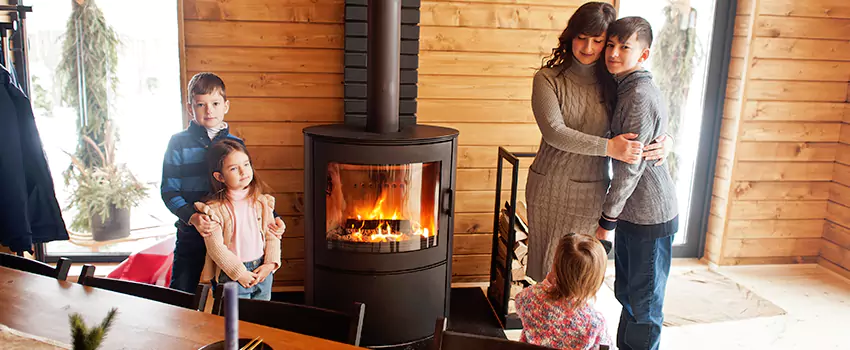 Morso Cast Iron Fireplace Insert Installation in Lewiston, Maine