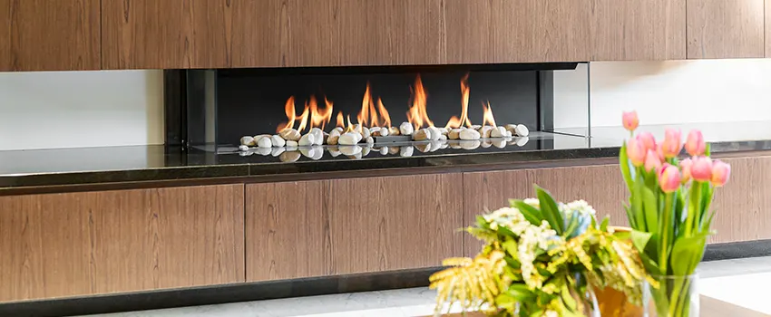 Double-height Fireplace Design Refurbishment in Lewiston, Maine